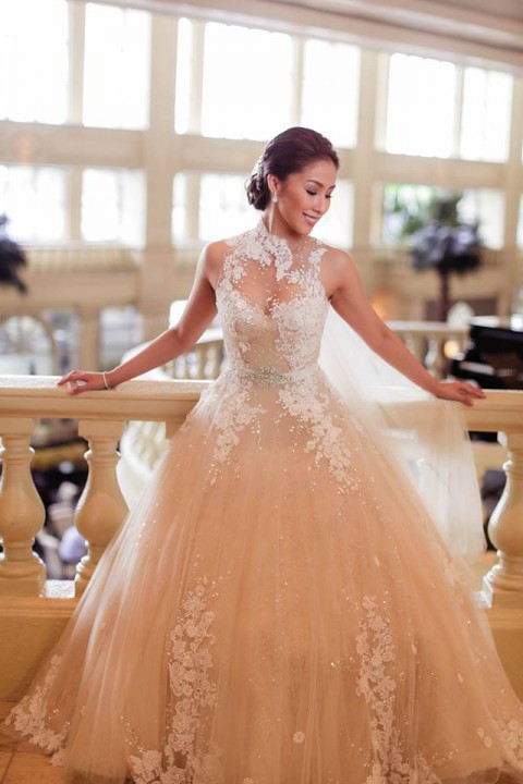 Ball Gown, Illusion - Sheer and Fluffy Wedding Dress M-1304