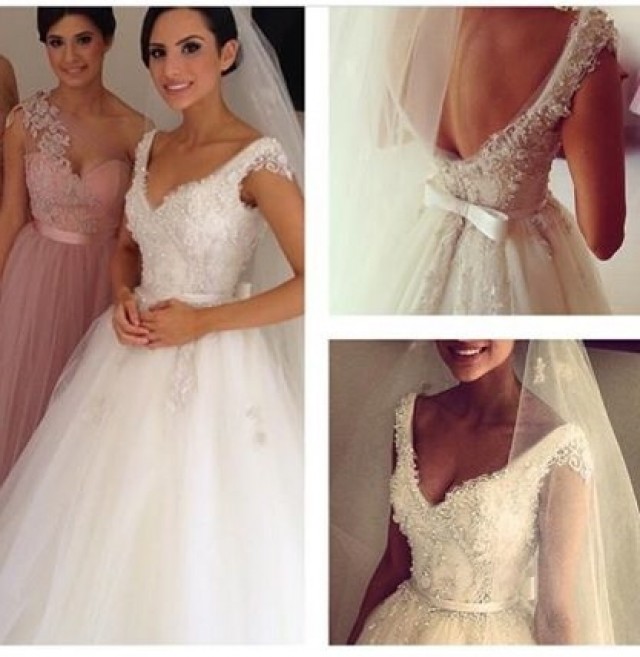 Lace, Mermaid, Sweetheart and Backless, Lace Back, V Back, Back Details Wedding Dress M-1419