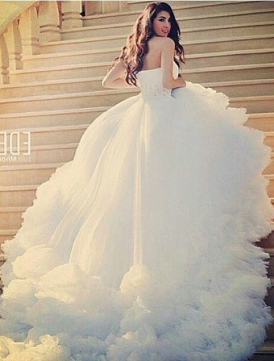 Ball Gown and Fluffy Wedding Dress M-1438