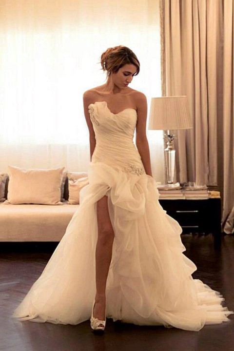Strapless Sweetheart Wedding Dress M-1474
