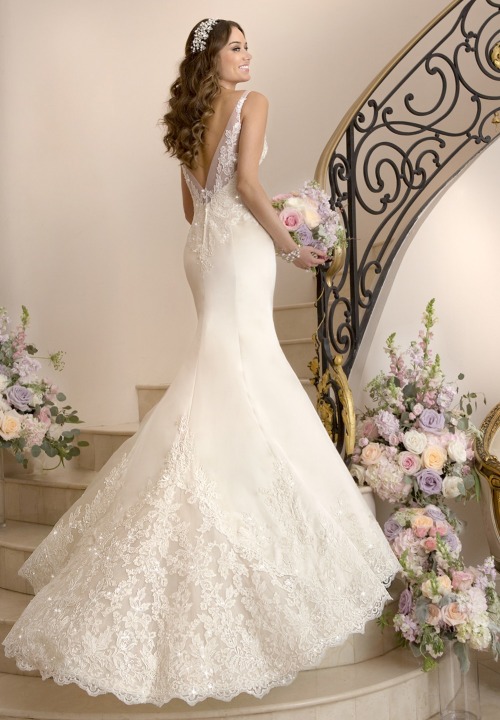 Mermaid, Sweetheart and Backless, Lace Back, V Back, Back Details Wedding Dress M-1852
