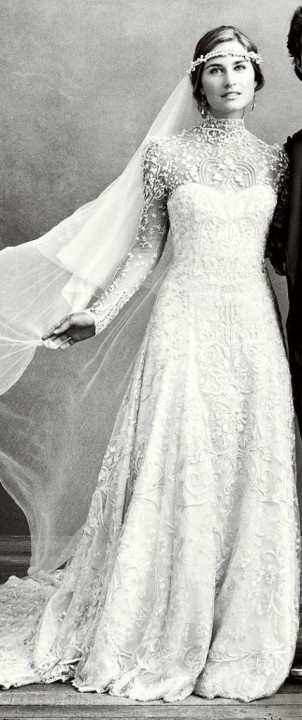 Etui-Linie, Herz-Ausschnitt, Muslimische, Schlicht - Sittsam, Spitze und Klassische, Vintage Inspiriert Brautkleid M-1125