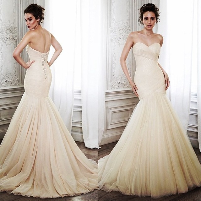 Mermaid and Strapless Sweetheart Wedding Dress M-1275
