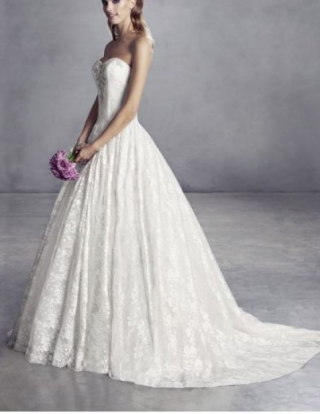 A-Line and Lace Wedding Dress M-2196